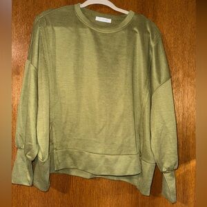 Ces Femme Olive Green Long Sleeve Top
